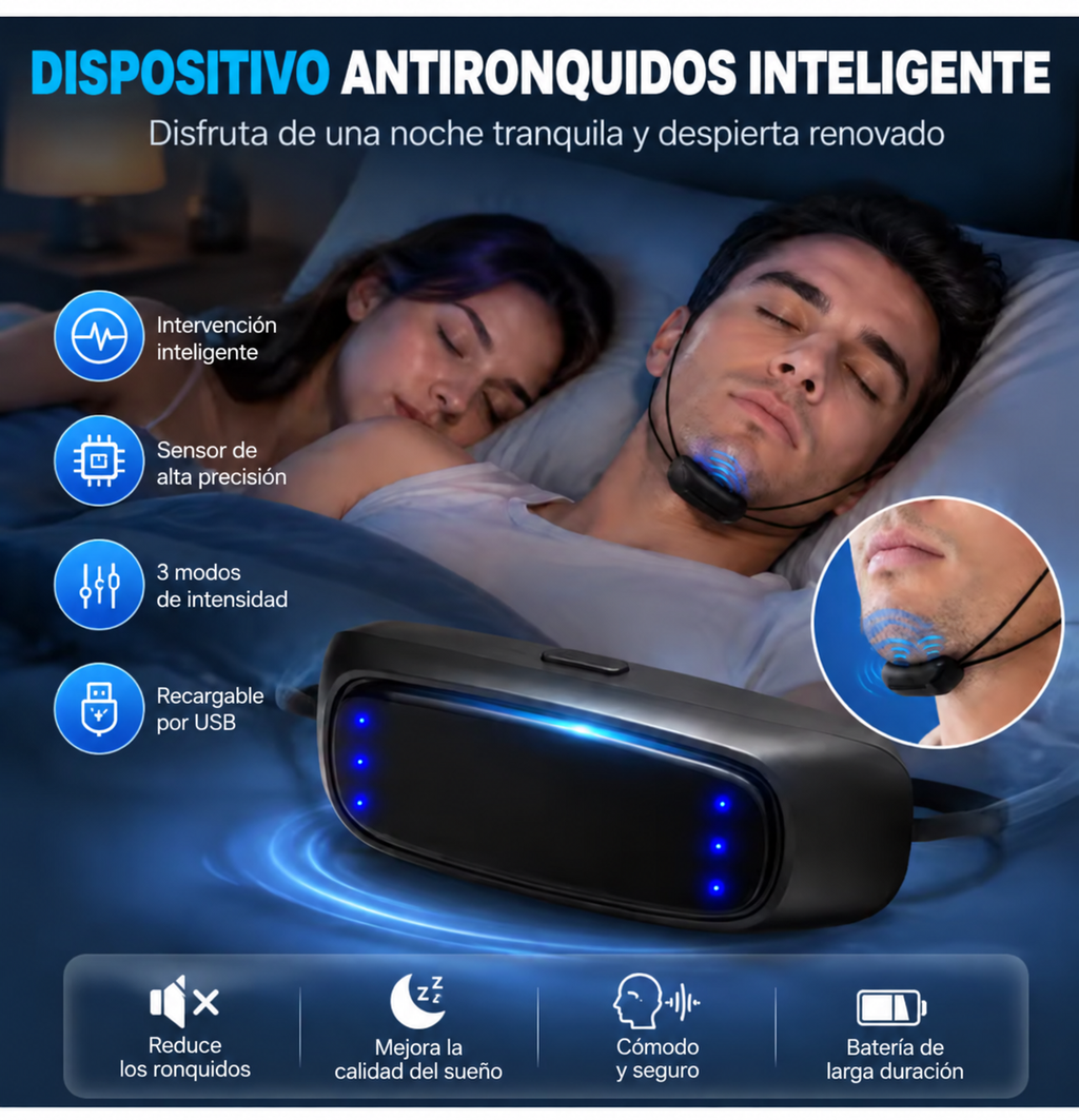 Dispositivo antirronquidos DuermeZen para dormir sin ronquidos